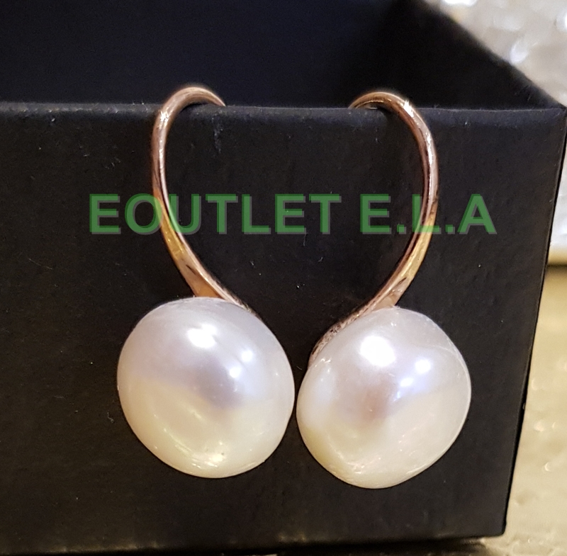 10mm GENUINE NATURAL PEARL GOLD EARRINGS